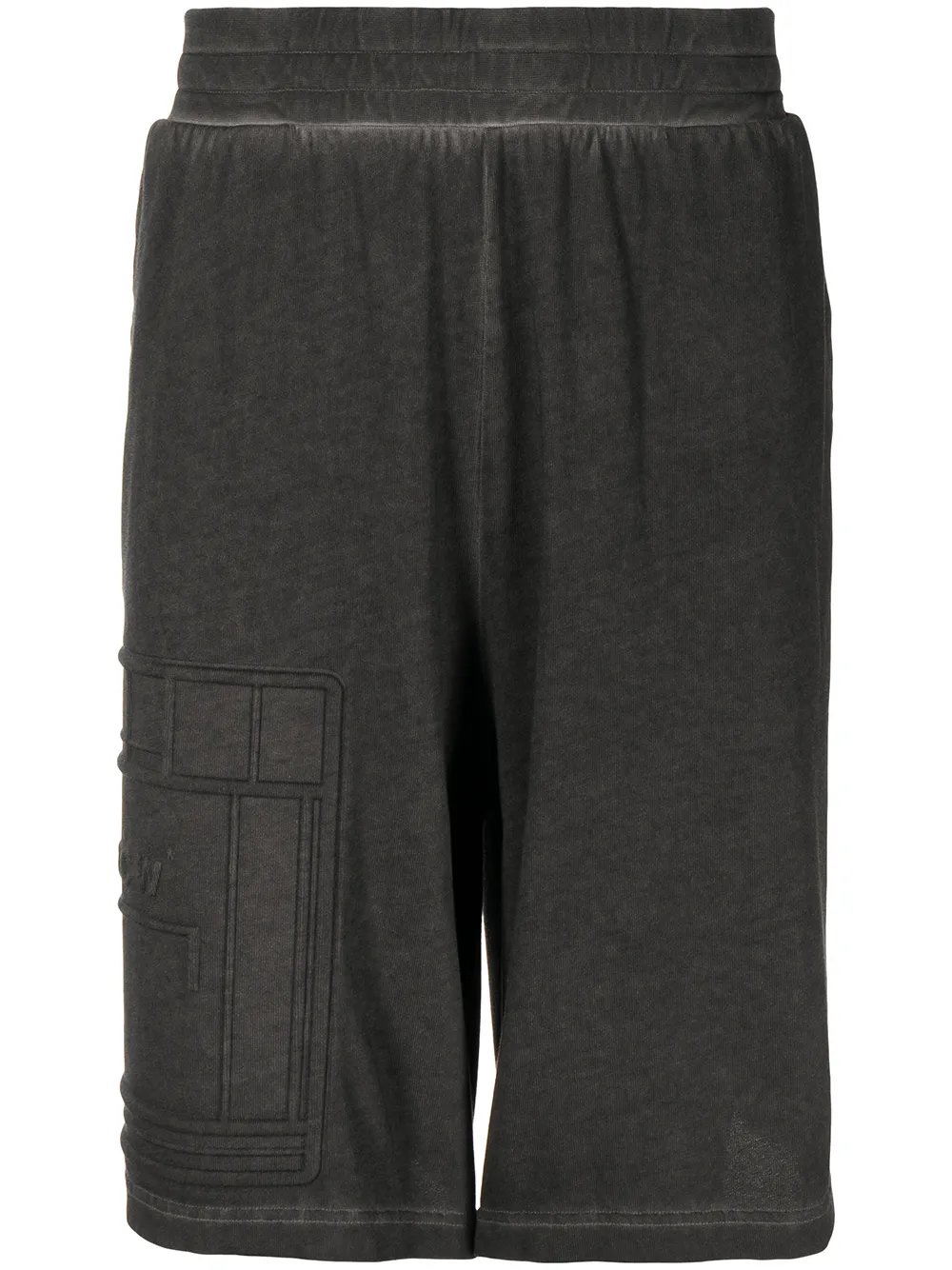 

A-COLD-WALL* debossed-logo elasticated-waist Bermuda shorts - Black