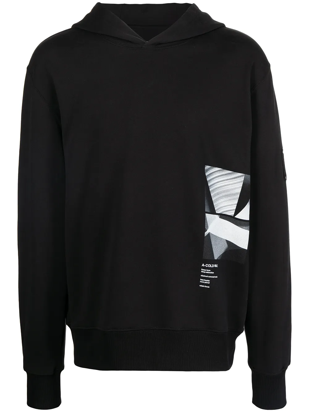 

A-COLD-WALL* graphic print hoodie - Black