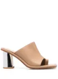 Scarosso Gwen leather mules - Neutrals