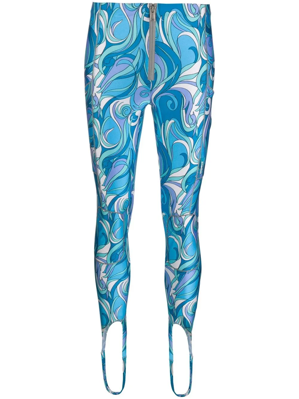 

Coperni paisley print cropped leggings - Blue