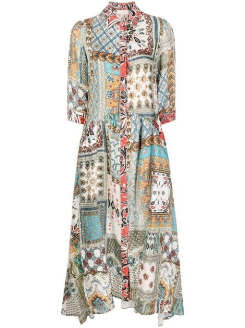 Anjuna patchwork-print dress
