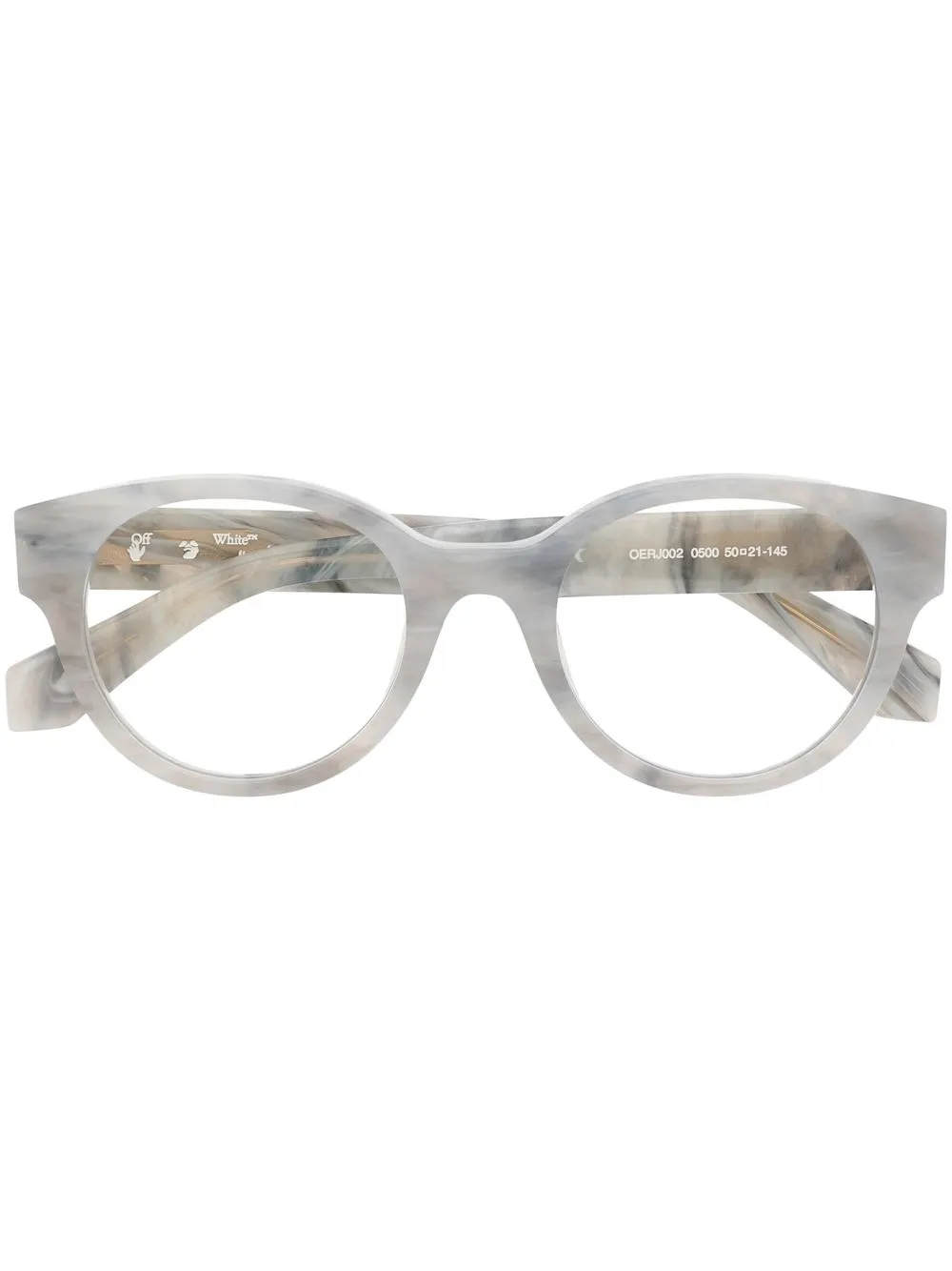 

Off-White lentes de sol con armazón redonda - Gris