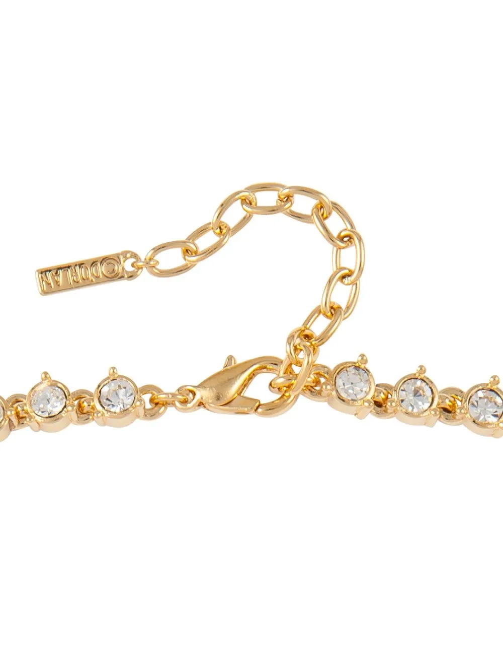 Pre-owned Susan Caplan Vintage 1980s D'orlan Crystal-embellished Necklace And Earrings Set In Gold