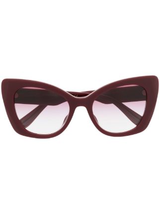 Dolce & Gabbana Eyewear logo-plaque Butterfly Sunglasses - Farfetch