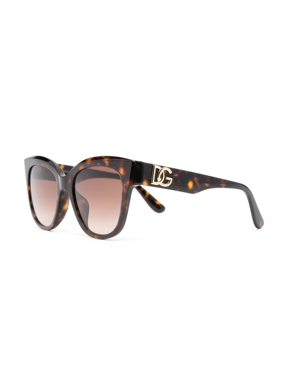 Dolce & Gabbana Eyewear Zonnebril met vlinder montuur - Bruin