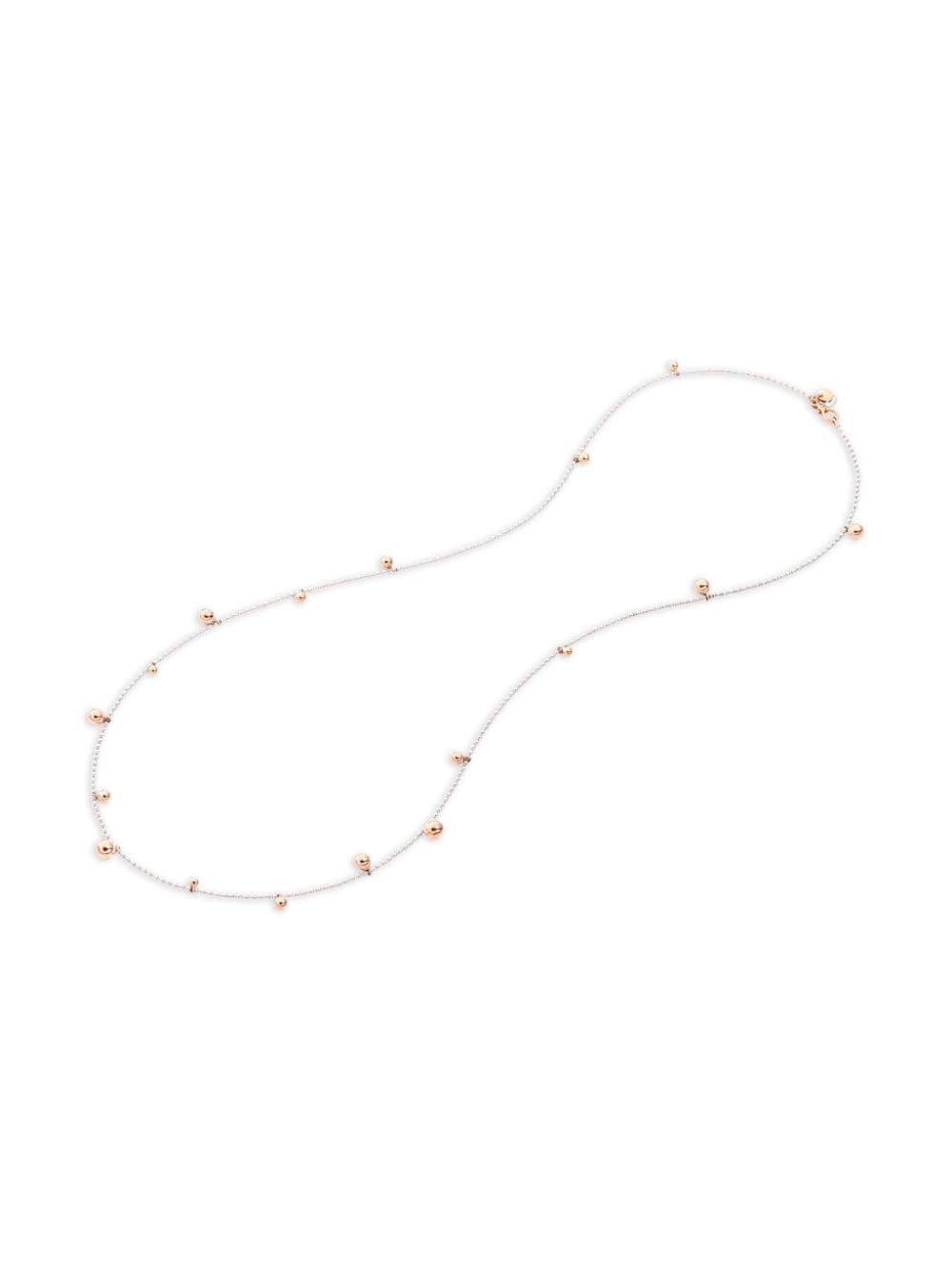 Dodo 9kt rose gold Bollicine necklace - Zilver