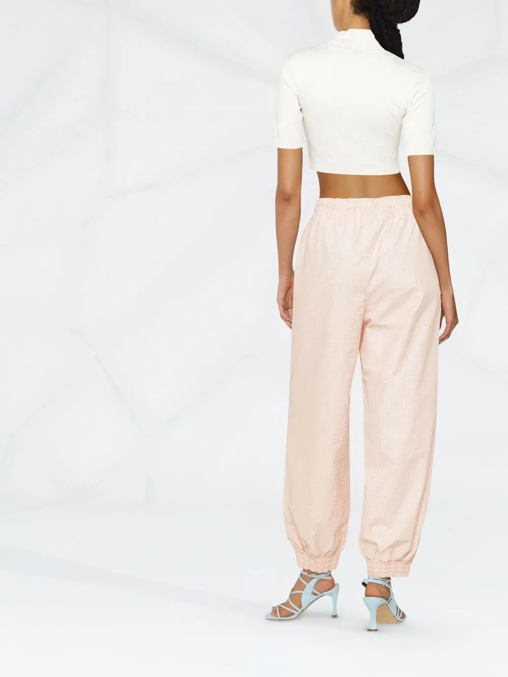 Fendi Straight-leg Track Pants In Pink
