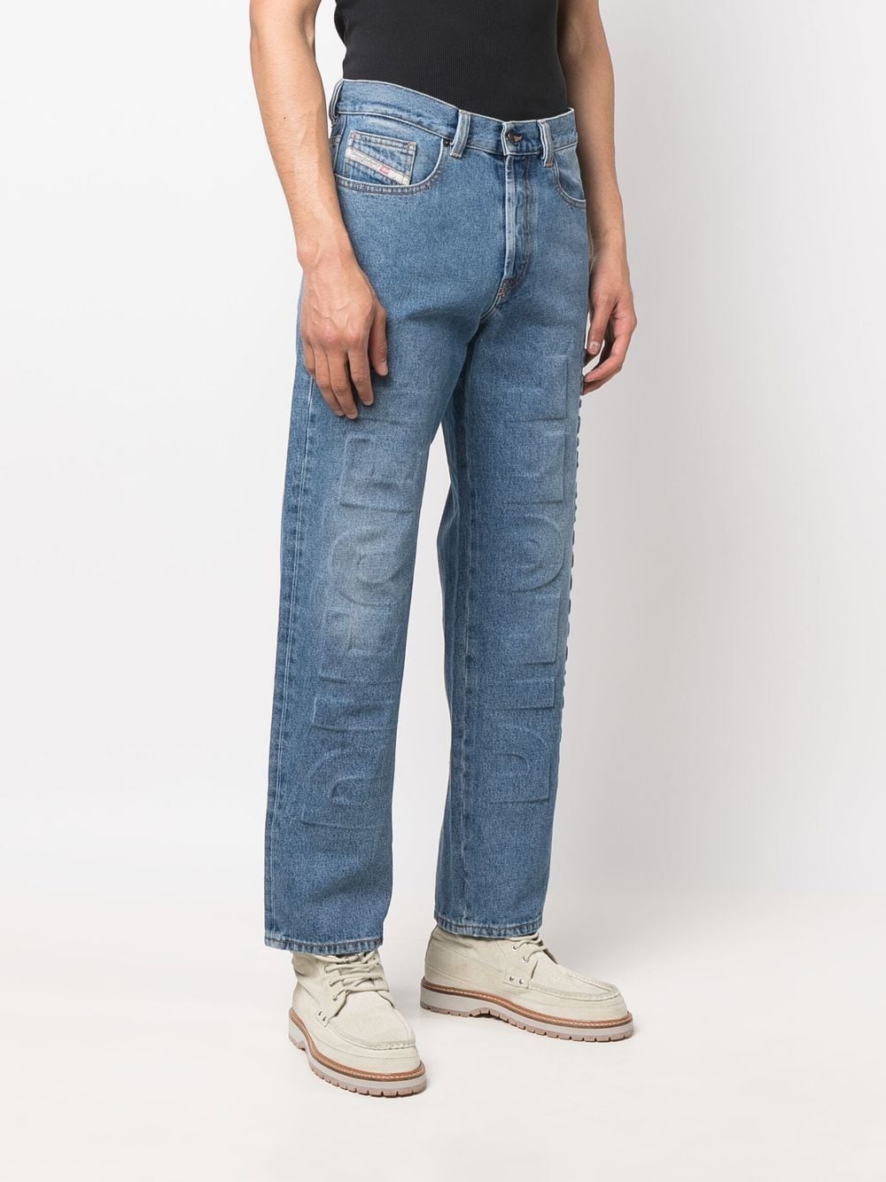 Shop Diesel 2010-fs4 Straight-leg Jeans In Blue