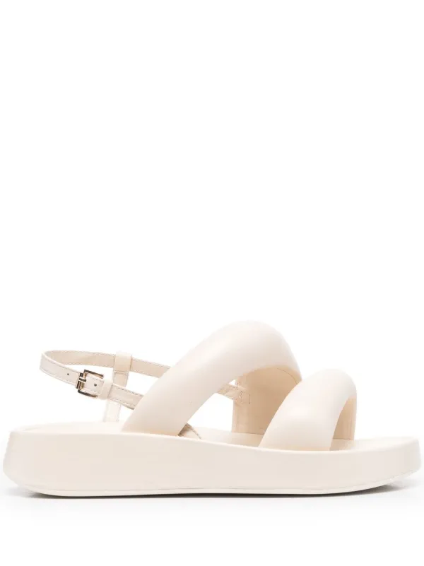 platform sandals white bottom