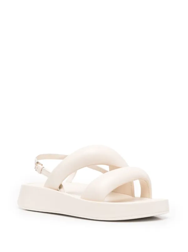 platform sandals white bottom