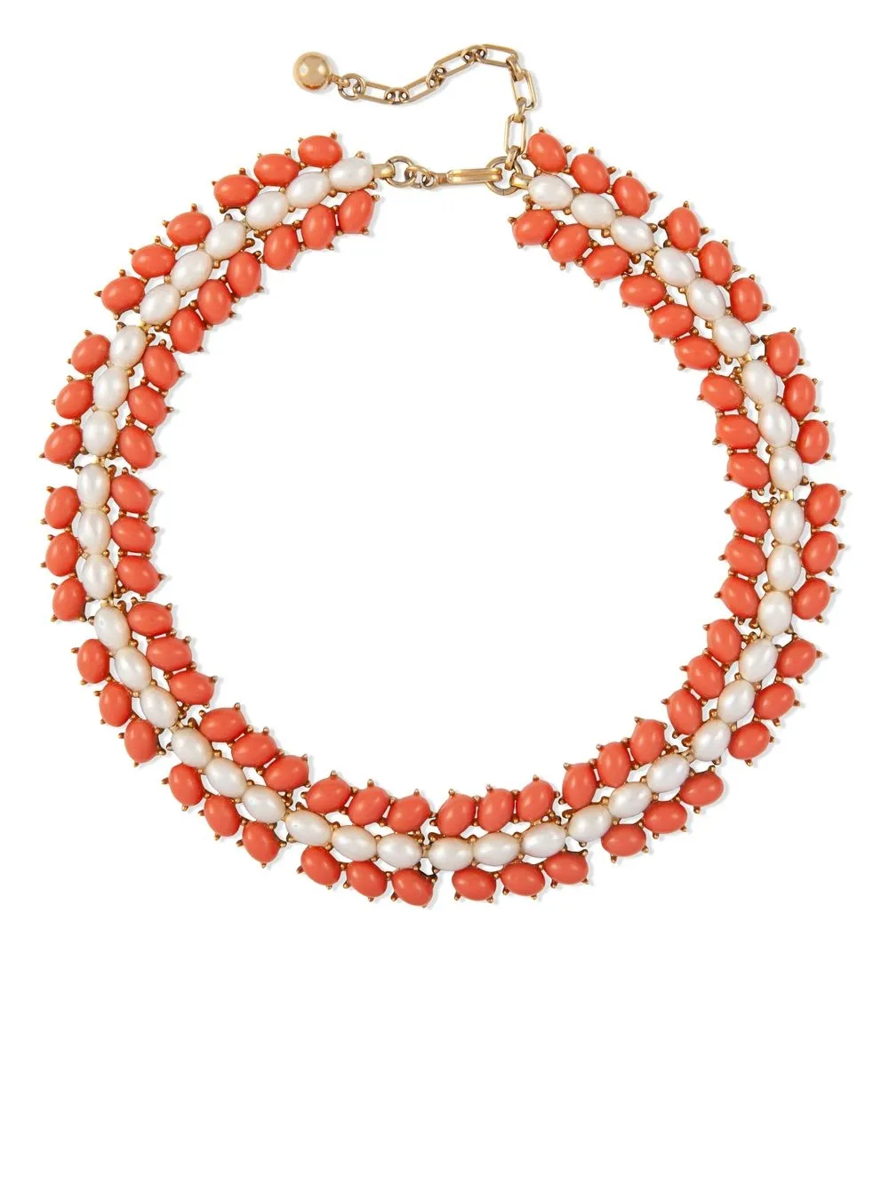 

Susan Caplan Vintage collar Trifari con detalle de perlas 1960 - Dorado