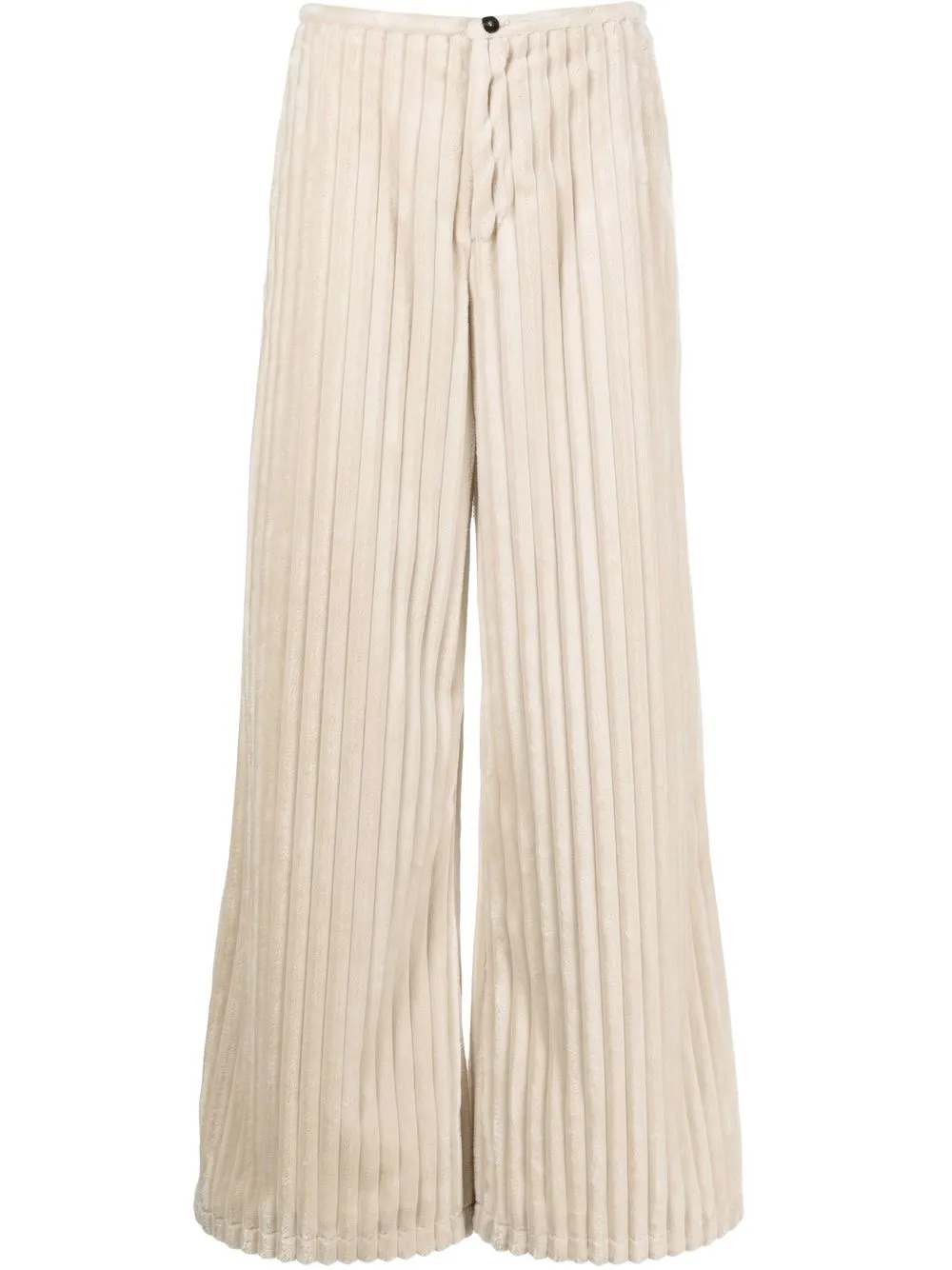 

Forte Forte ribbed wide-leg trousers - Neutrals