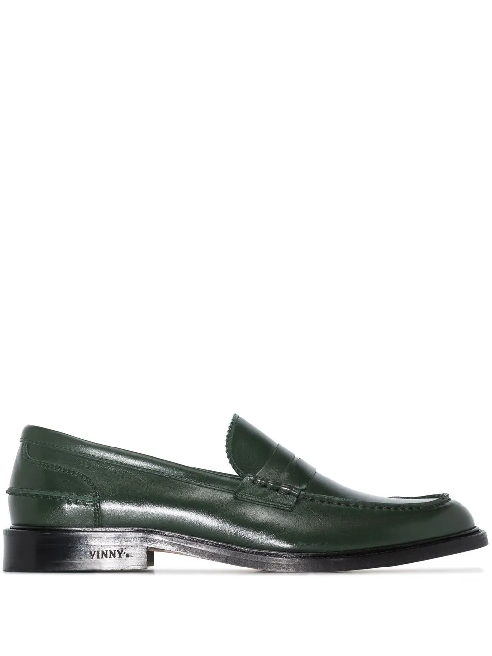 

VINNY'S Townee leather penny loafers - Green