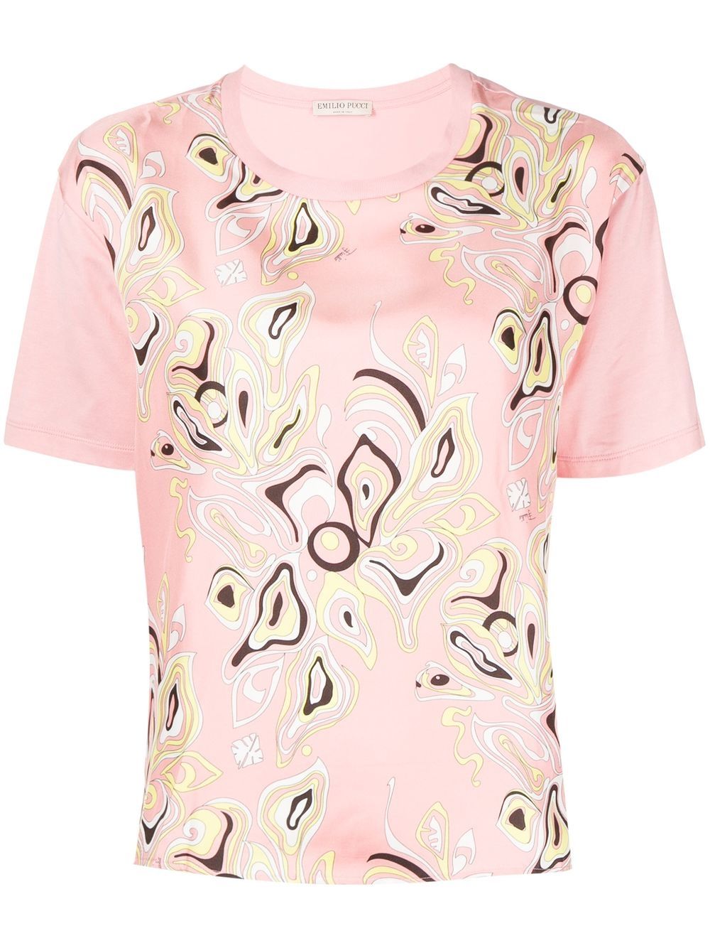 PUCCI T-shirt met abstracte print Roze