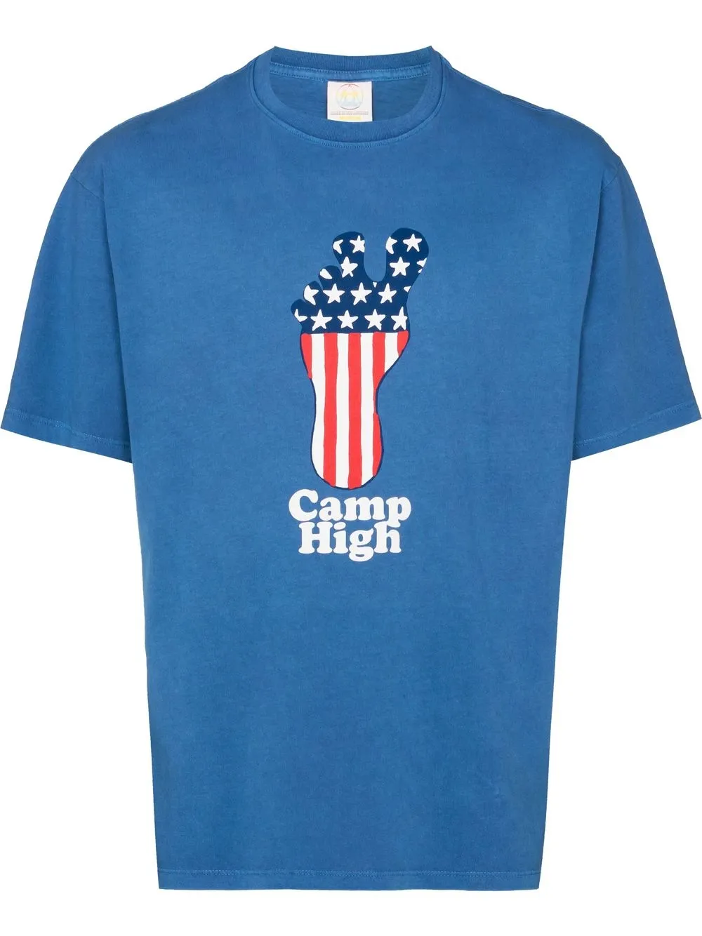 

CAMP HIGH Big Foot logo T-shirt - Blue