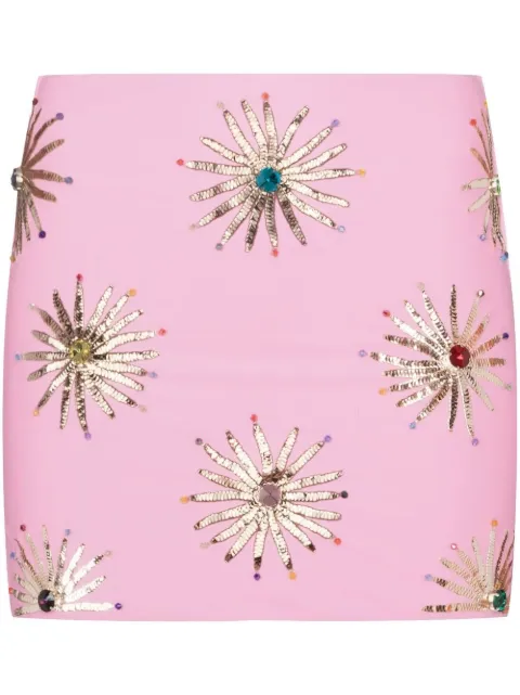 Oceanus Callie embellished mini skirt