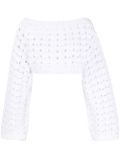 Rachel Comey cropped open-knit jumper - White