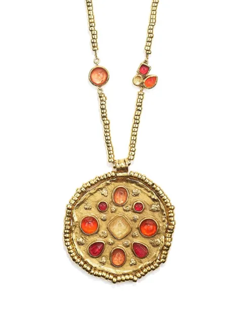 Goossens collar con medallón y cabujones mini