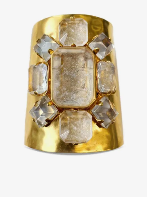 Goossens brazalete con detalle de piedras facetadas