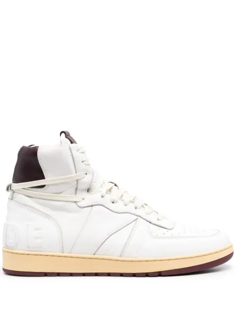 RHUDE tenis altos con paneles