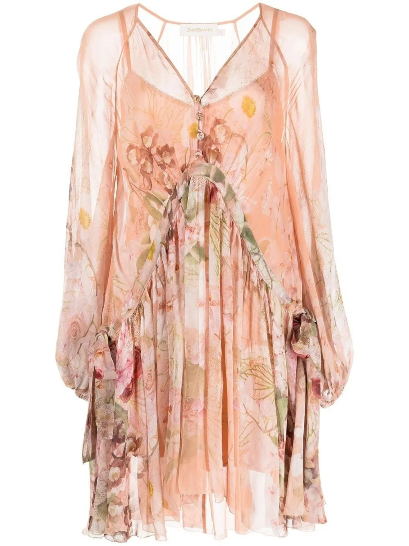 ZIMMERMANN Dancer floralprint dress pink MODES