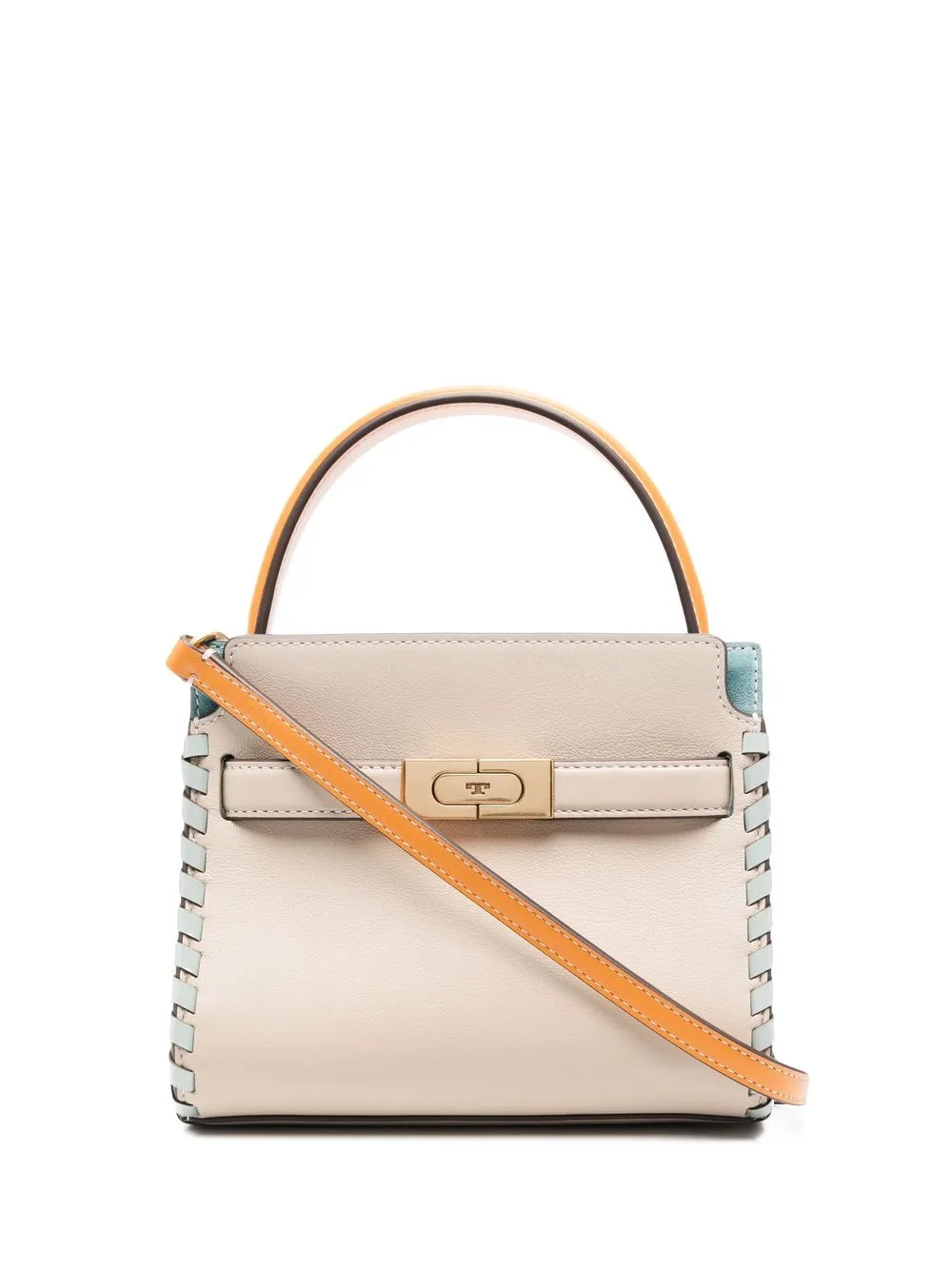 

Tory Burch tote con ribete de costuras - Neutro