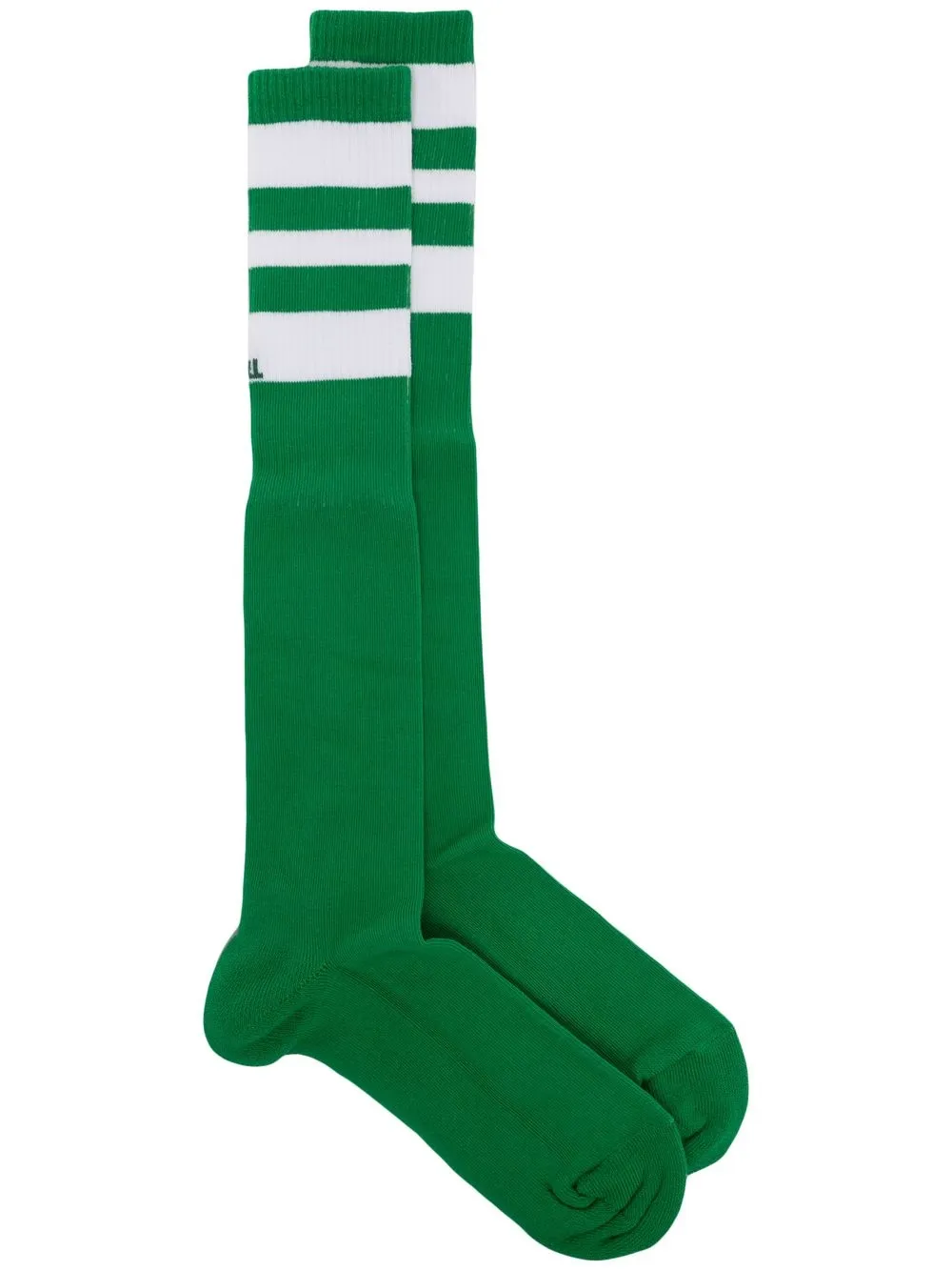 

ERL calcetines largos con motivo de rayas - Verde