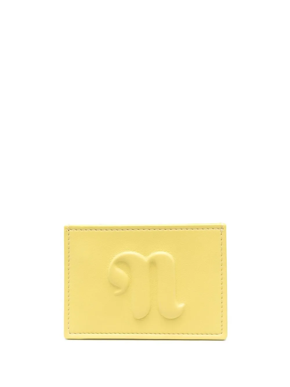 

Nanushka embossed-logo cardholder - Yellow