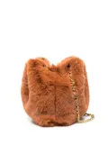 Nanushka faux-fur tote bag - Orange