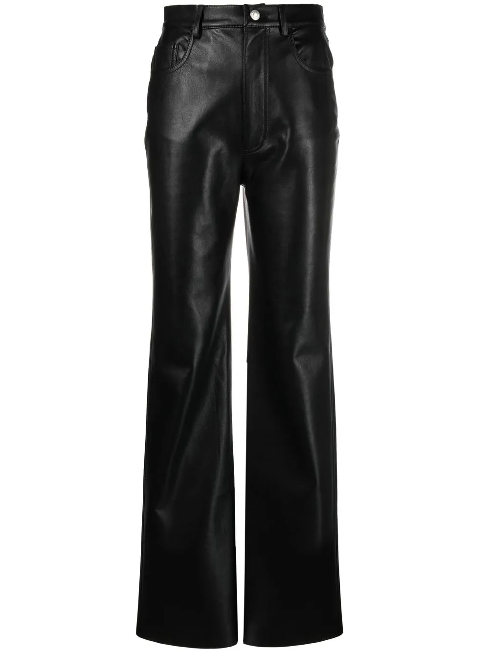 NANUSHKA STRAIGHT-LEG FAUX-LEATHER TROUSERS