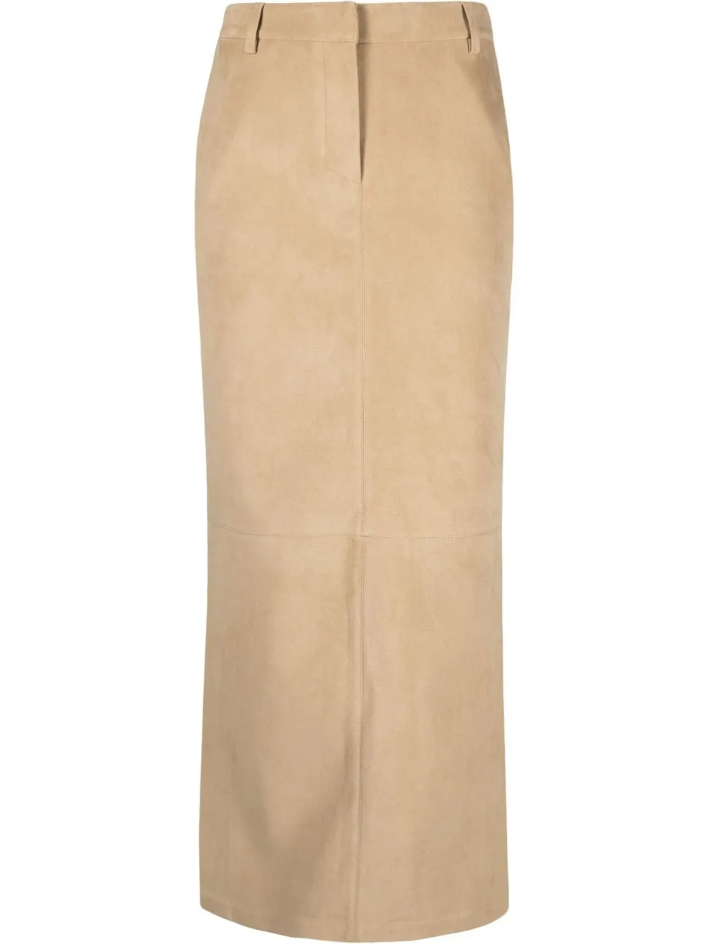 

Nanushka dropped-waist straight skirt - Neutrals