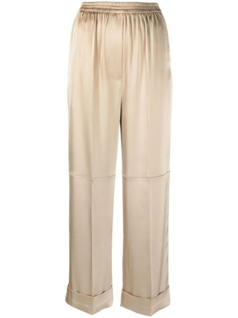 Nanushka panelled wide-leg trousers