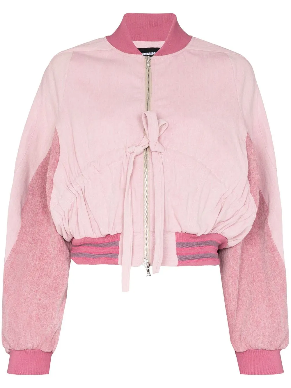 

Paula Canovas del Vas tied-front bomber jacket - Pink