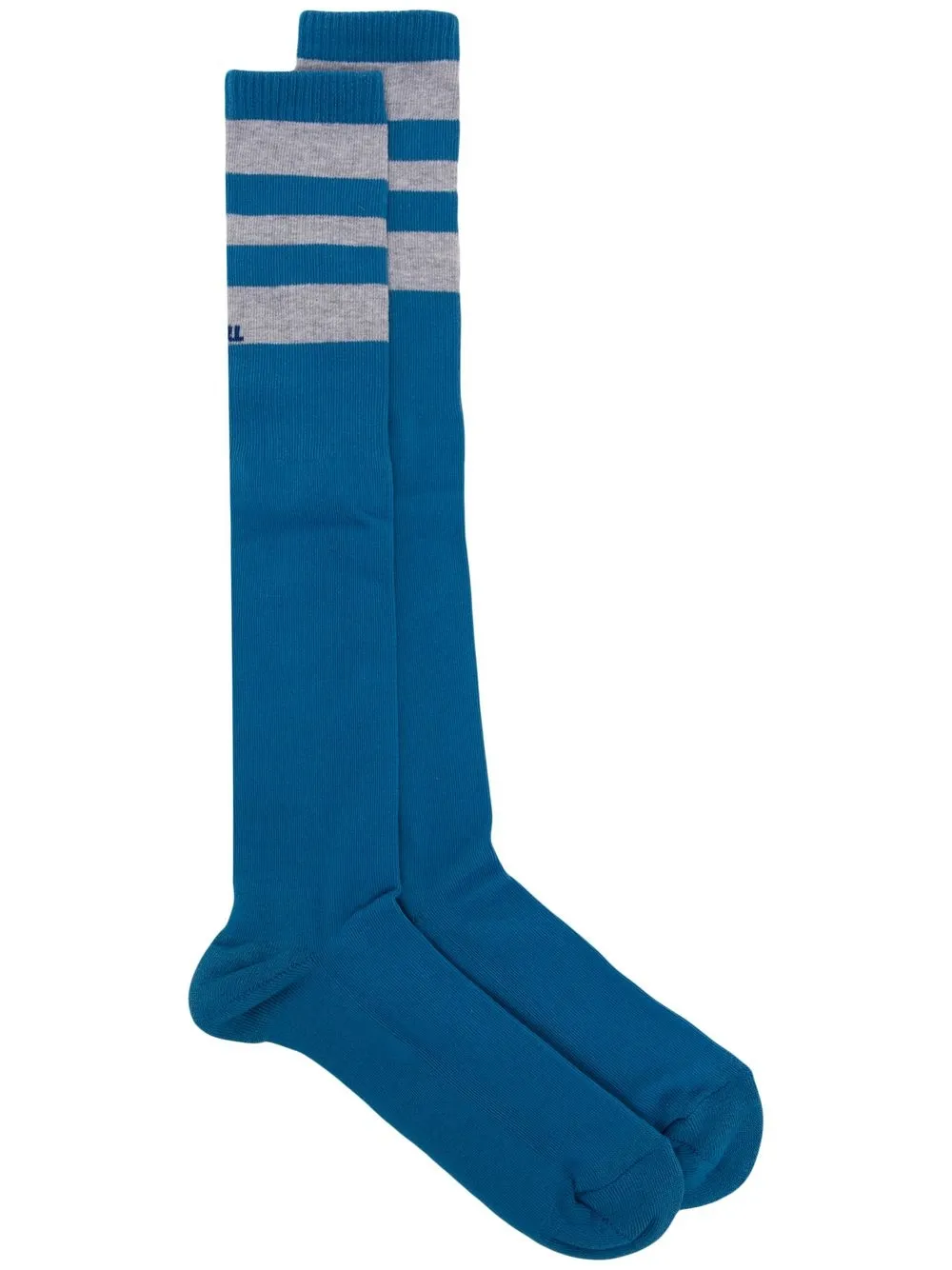 

ERL striped logo-knit socks - Blue