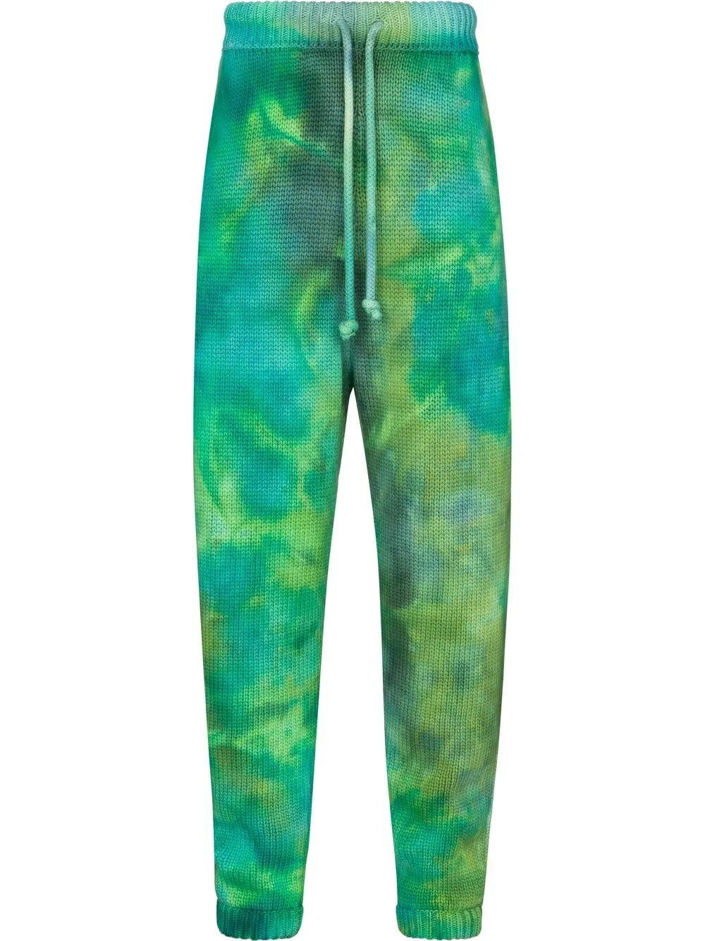 

CAMP HIGH knitted tie-dye trousers - Green