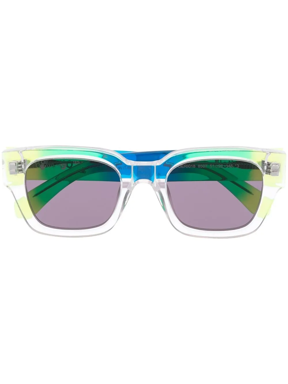 

Off-White Zurich square-frame sunglasses - Green
