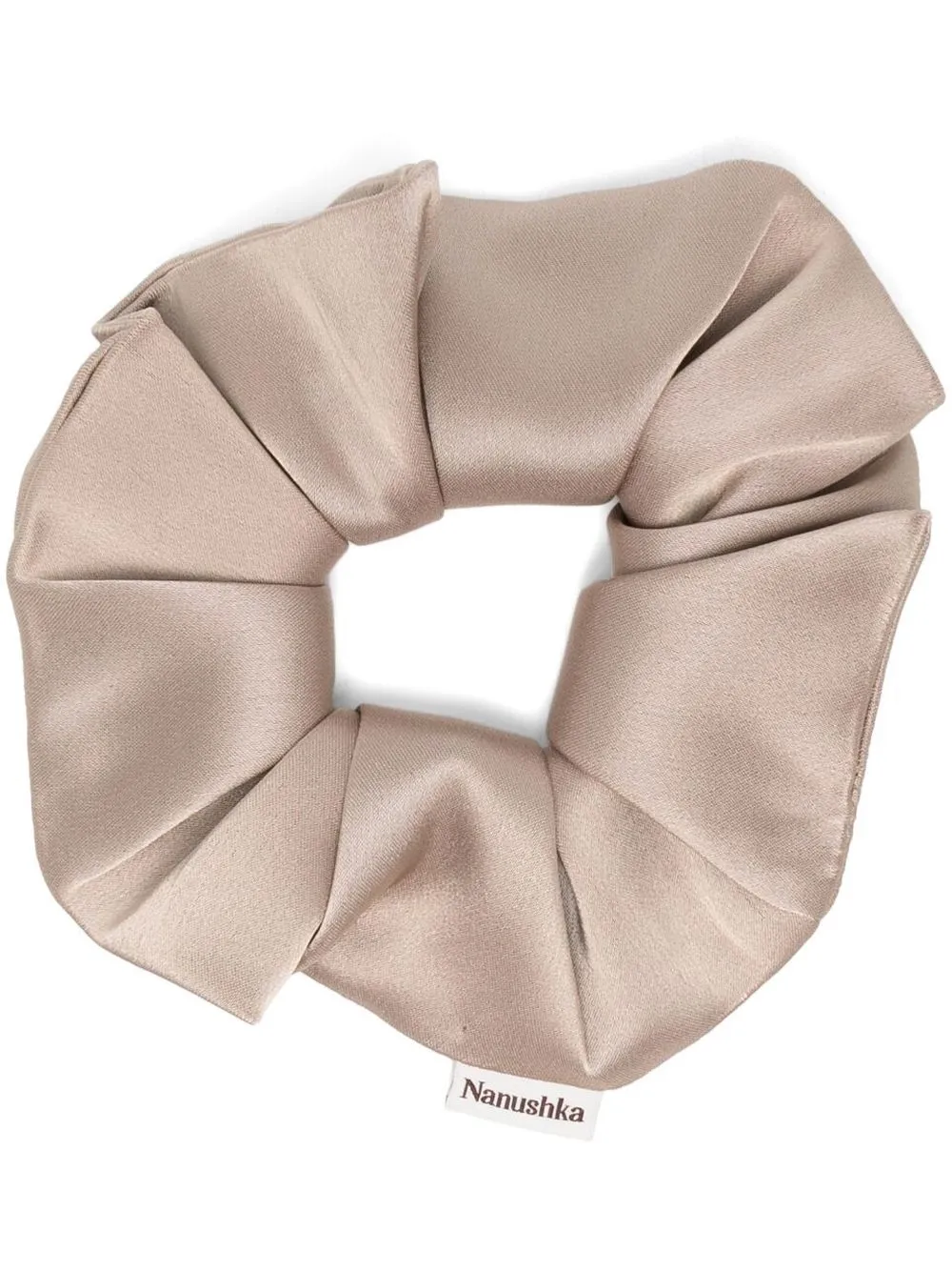 

Nanushka satin-effect scrunchie - Neutrals