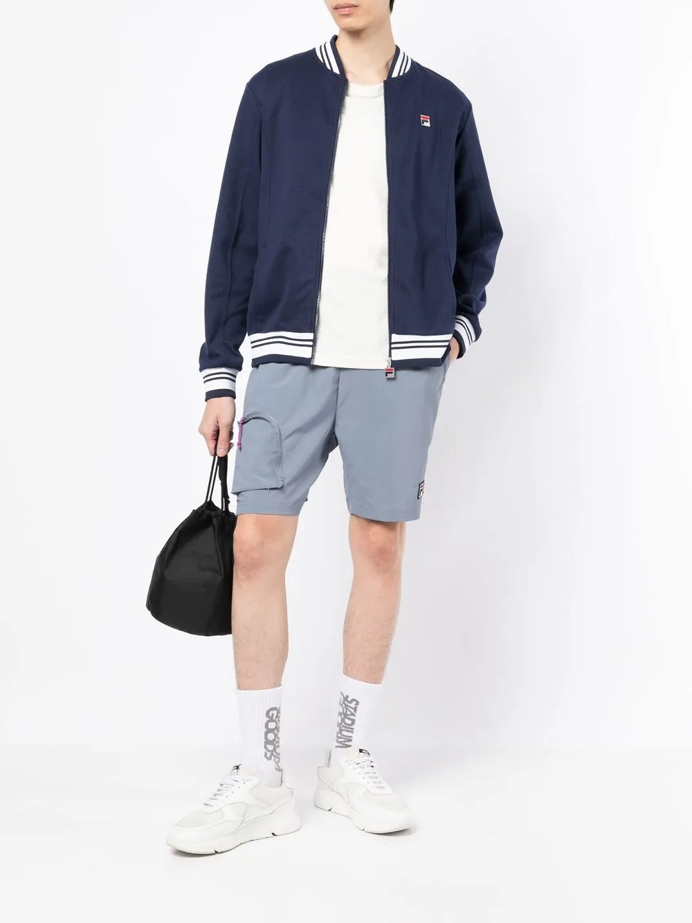 Fila Tweekleurige shorts - Grijs