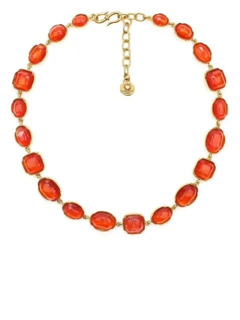Goossens Cabochons brass-plated necklace