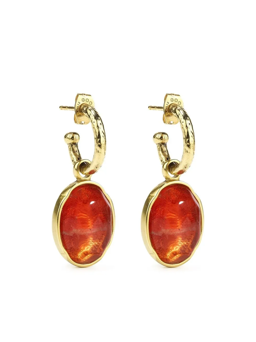 

Goossens Talisman cabochon earring - Gold