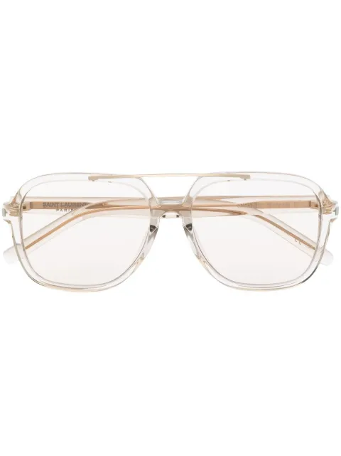 Saint Laurent Eyewear square-frame pilot glasses