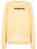 Ader Error logo-print oversized sweatshirt - Yellow