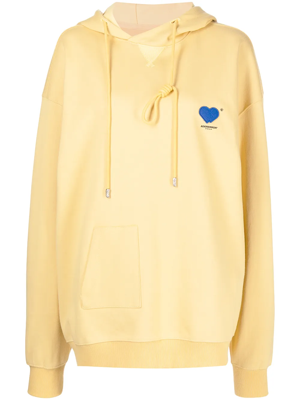 

Ader Error hoodie oversize con logo bordado - Amarillo