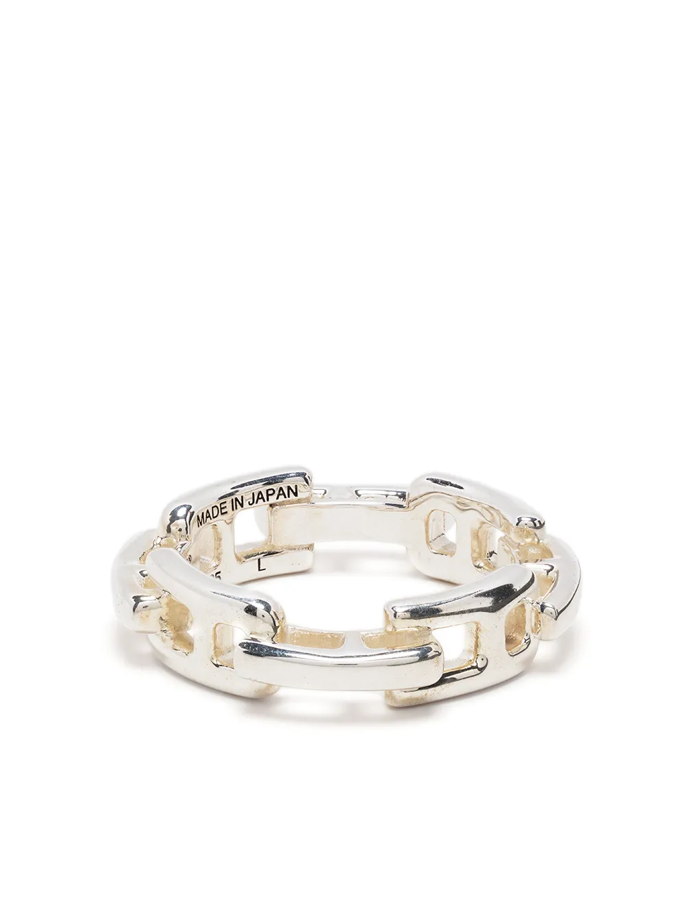 【AMBUSH】SMALL MONOGRAM CHAIN RING 2色展開 Gold Silver SMALL MONOGRAM CHAIN RING(17 SILVER): AMBUSH: MENS｜THE