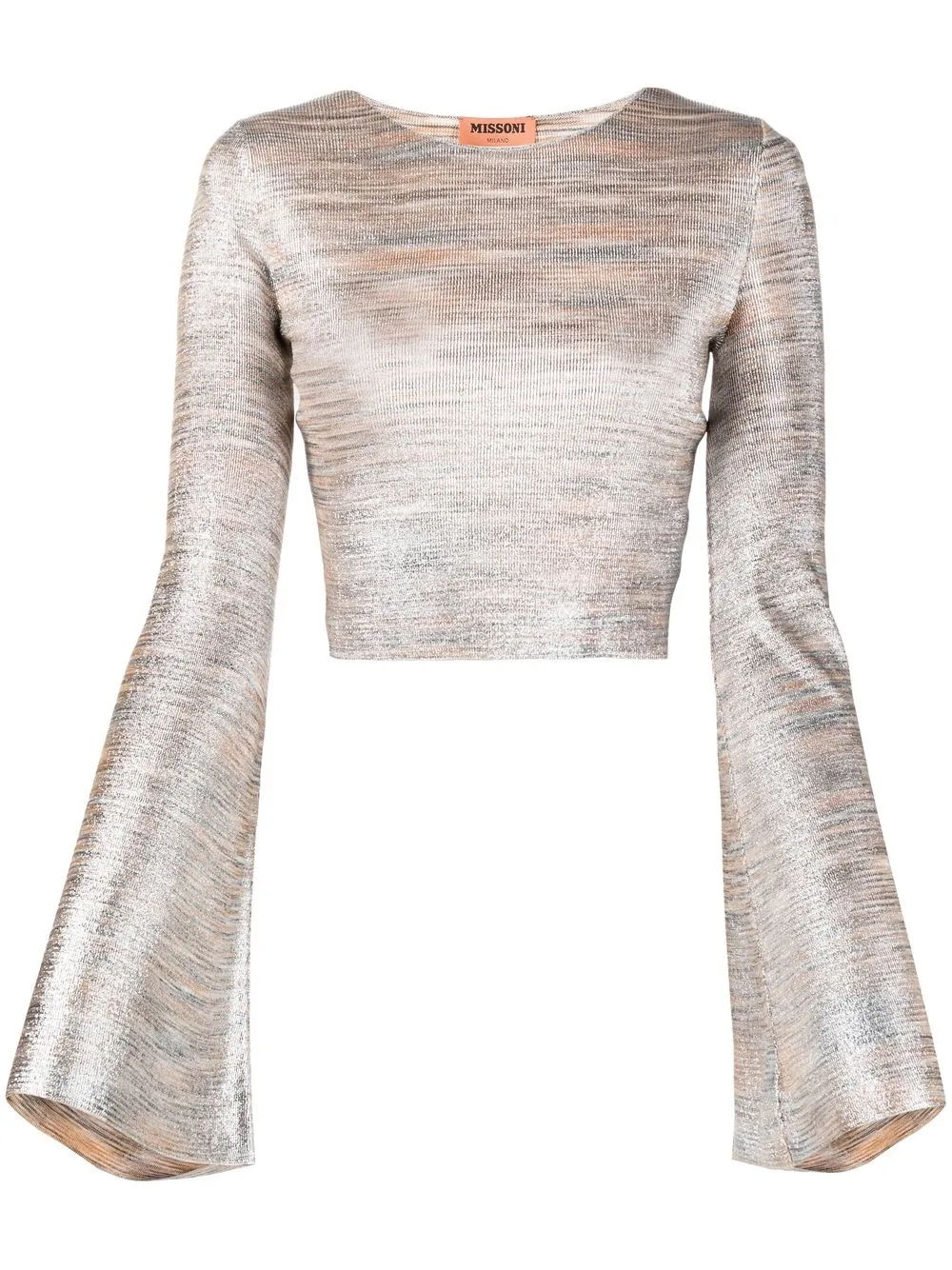 

Missoni marl-knit cropped top - Silver