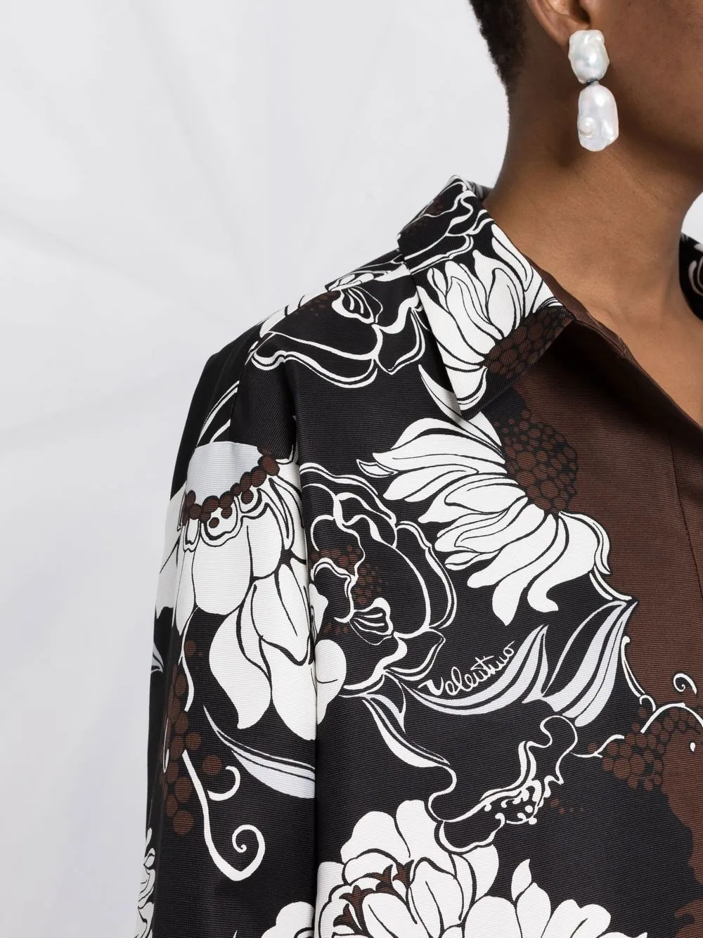 Valentino Garavani floral-print shirt dress | Dresses | Image 3