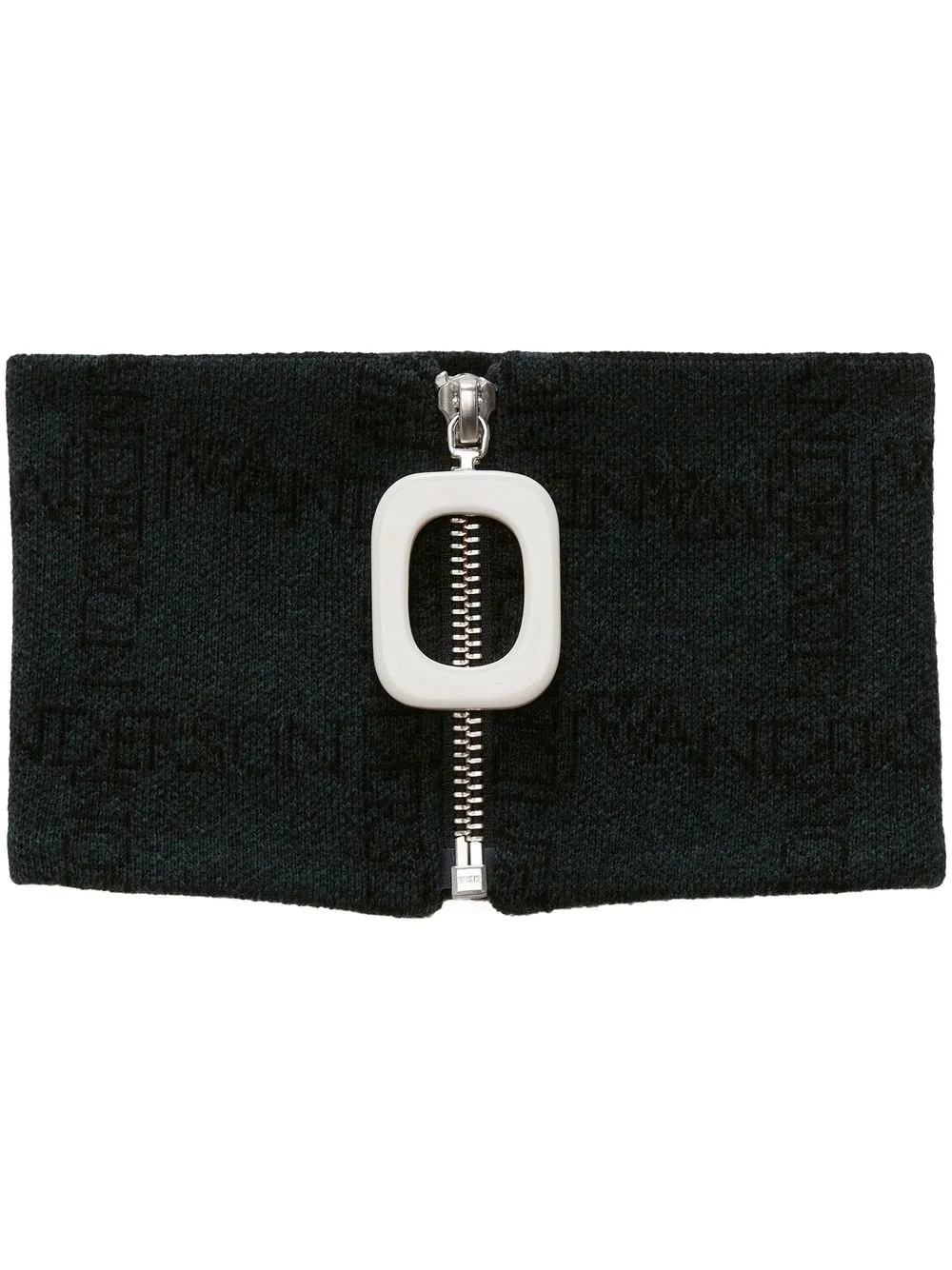 

JW Anderson mascada con monograma estampado - Negro