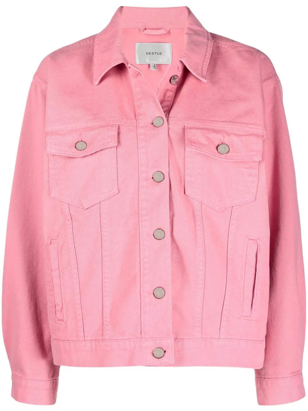 

Gestuz four-pocket cotton jacket - Pink