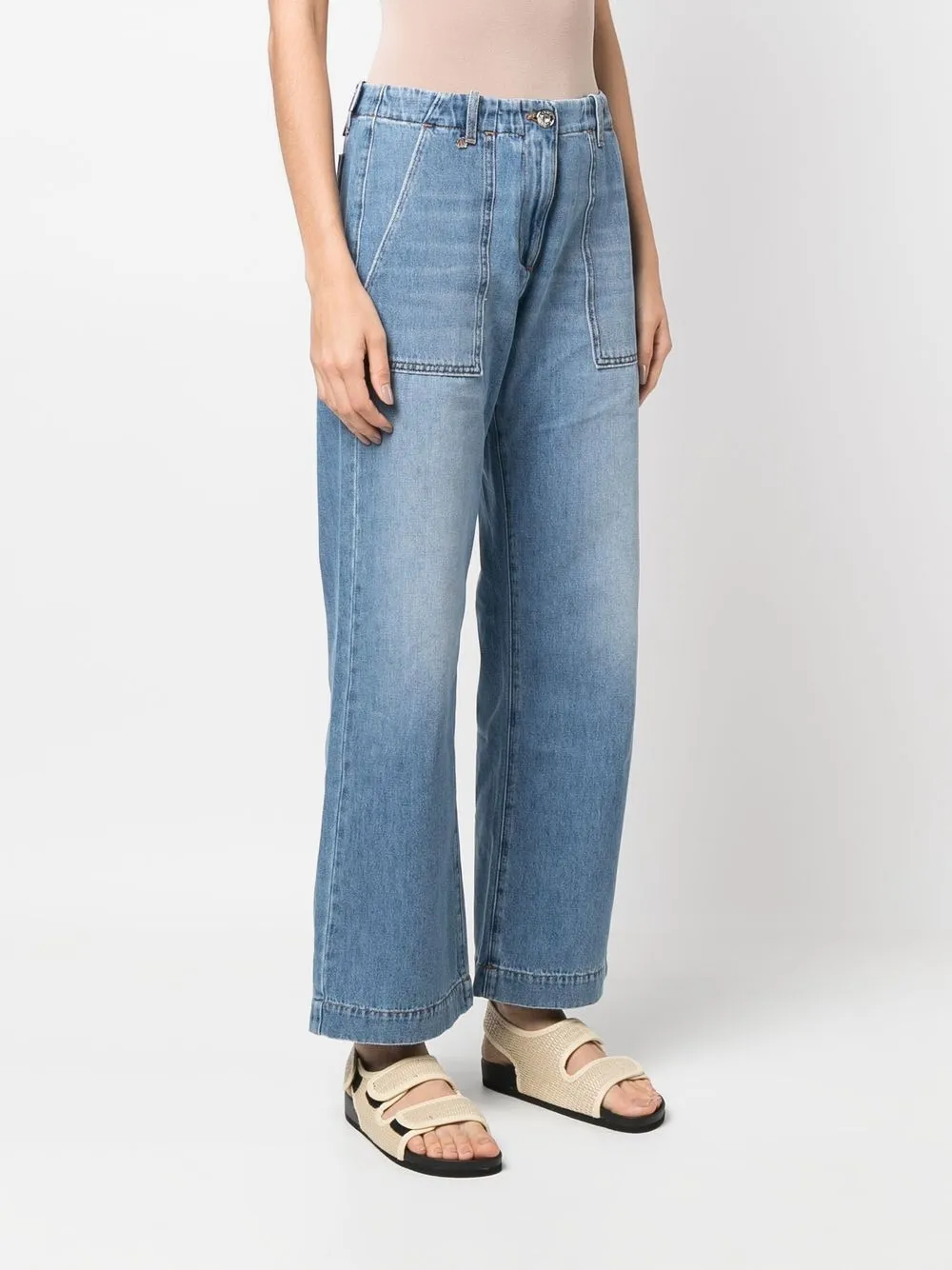 Jacob Cohen Low-rise Straight-leg Jeans In Blue