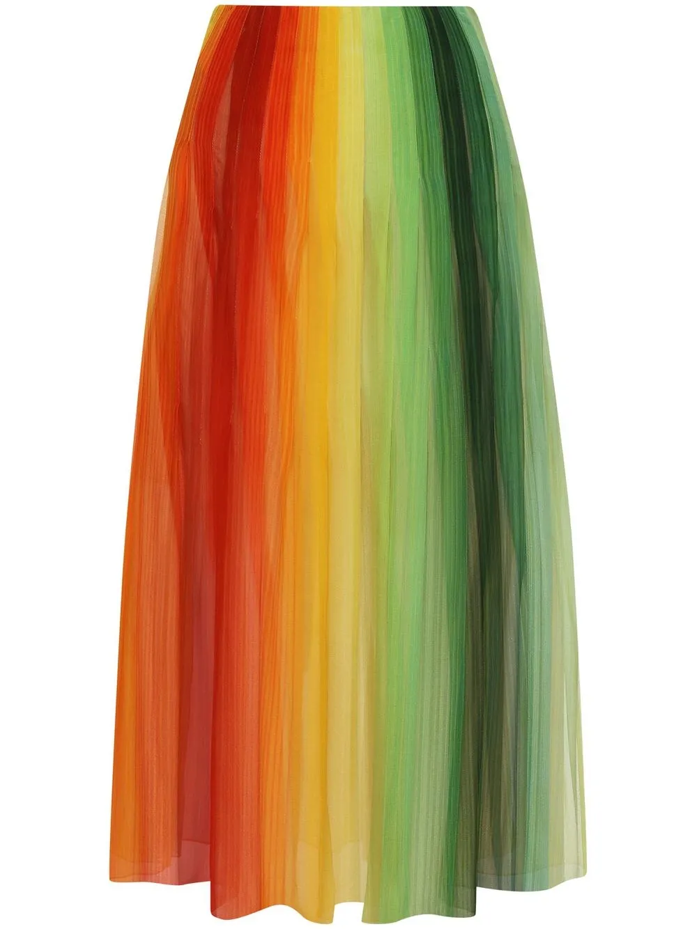 

Oscar de la Renta gradient-effect silk skirt - Multicolour